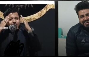 आयाम-ए-फ़ातिमा की मजलिस में जलता दरवाज़ा, टूटी पसलियाँ…के मसाइब सुनकर रोने लगे अज़ादार
