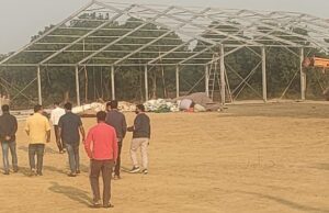 राजा भइया के मार्गदर्शन में गुल्लू मिश्रा के यहां श्रीमद् भागवत कथा की तैयारियां अंतिम चरण में