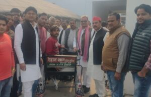 नेता जी मुलायम सिंह यादव की जयंती पर पलिया में कार्यक्रम, मुख्य अतिथि रहे प्रदेश सचिव रेहान खान