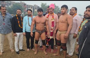 महाबल सिंह व रामबाबू सिंह गुर्जर की पुण्य स्मृति पर करारी में हुआ विराट दंगल