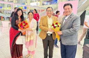 इफको के प्रबंध निदेशक के.जे. पटेल का इफको फूलपुर आगमन