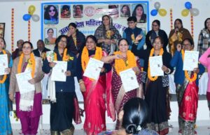 जिलाध्यक्ष अनुरागिनी सिंह द्वारा सहसो ब्लॉक का गठन के पश्चात प्राधिकार पत्र वितरण