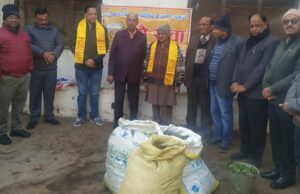 सम्राट शाखा मु नगर द्वारा आज की गई गौ सेवा