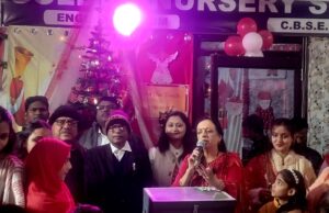 गोल्डन नर्सरी स्कूल में विंटर वंडरलैंड फेयर एवं नववर्ष समारोह का भव्य आयोजन हुआ