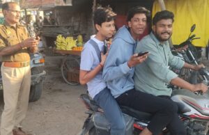 पचपेड़वा में यातायात नियम उल्लंघन पर कार्रवाई 5 वाहनों का चालान