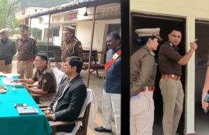 समाधान दिवस में अचानक पहुंचे एसपी, शिकायतों के निस्तारण के दिये निर्देश