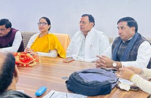 भाजपा कार्यालय पर मतदाता गहन पुनरीक्षण (एसआईआर) की समीक्षा बैठक सम्पन्न