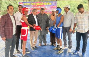 जिला स्तरीय मुक्केबाजी के पहले दिन वीबीपीएस का दबदबा