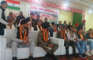 नवनियुक्त, वर्तमान व पूर्व सैनिकों के सम्मान में गुरुवार को एक सम्मान समारोह का आयोजन