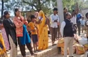 जमीनी विवाद में तनाव, बाउंड्री दीवार गिराई गई, होमगार्ड को धमकाने के आरोप