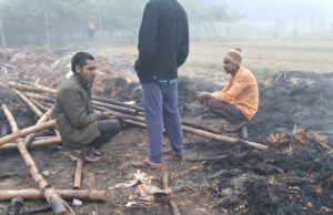 मशरूम प्लांट में भीषण आग, कारीगरों ने भागकर बचाई जान