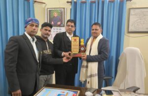 विंध्याचल मंडल के संयुक्त निदेशक शिक्षा का किया गया अभिनंदन