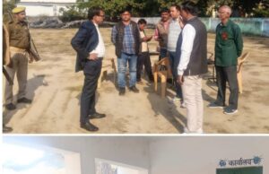 जिलाधिकारी और सीडीओ के निर्देशन में एसडीएम सदर ने किया मतदान केंद्रों का निरीक्षण