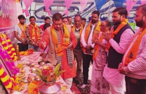 झंडी स्टेट के राजा राज राजेश्वर सिंह ने किया निघासन मेले का भूमि पूजन