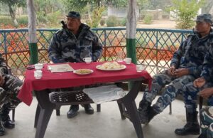 भारत सीमा सुरक्षा ने बैठक कर एपीएफ नेपाल को दी नववर्ष की बधाई
