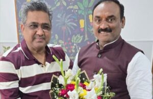 सुनील बंसल से मिले भाजपा प्रयागराज महानगर अध्यक्ष