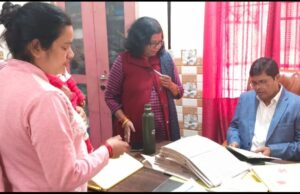 खण्ड शिक्षा अधिकारी ने कस्तूरबा गांधी आवासीय बालिका विद्यालय का किया निरीक्षण