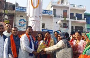 अपना दल (एस) महिला मोर्चा की राष्ट्रीय अध्यक्ष दीपमाला कुशवाहा का हुआ भव्य स्वागत