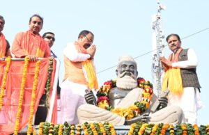 उपमुख्यमंत्री ने तमिलनाडु के पूज्य संत श्री तिरूवल्लुवर की प्रतिमा का किया अनावरण