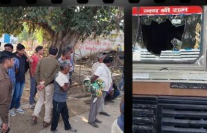 बारातियों ने खड़े ट्रक में की तोड़फोड़ब्यूरो