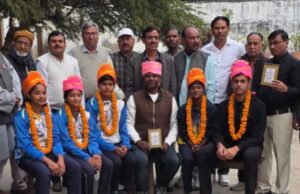 राष्ट्रीय वॉलीबॉल चैंपियंस का बढ़नी में भव्य स्वागत: जागृति क्लब ने बढ़ाया खिलाड़ियों का मान