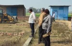 अनाधिकृत भू-विन्यास पर चला बुलडोजर