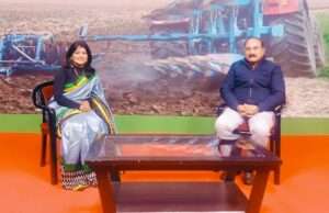 मृदा वैज्ञानिक डॉ. मनोज सिंह ने दूरदर्शन पर किसानों को उन्नत खेती के सम्बन्ध में दी जानकारी