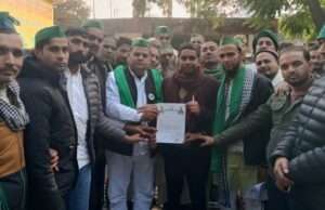 भाकियू रक्षक ने उप जिलाधिकारी को दिया पांच सूत्रीय ज्ञापन