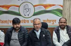 प्रेस कॉन्फ्रेंस कर कांग्रेस ने मनरेगा बचाओ संग्राम की तेज की धार