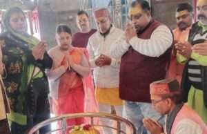 सोमनाथ अखंडता पर्व के अवसर पर भाजपा नेताओं ने शिवालयों में की पूजा-अर्चना