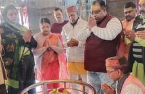 सोमनाथ अखंडता पर्व के अवसर पर भाजपा नेताओं ने शिवालयों में की पूजा-अर्चना