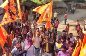 भगवान श्रीराम विराजमान मंदिर अयोध्या प्राण प्रतिष्ठा की वर्षगांठ के अवसर पर आयोजित हुई शोभा यात्रा