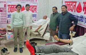 आज़ाद समाज सेवा समिति द्वारा रक्तदान शिविर का आयोजन:अभिषेक त्रिपाठी