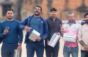 वॉलीवाल प्रतियोगिता में रेहुआ लालगंज की टीम बनी विजेता