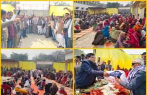 नेत्र रोगियों को अपरेशन के उपरांत दवा चस्मा व गर्म कंबल वितरण कर किया गया विदा