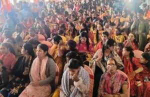 बढ़नी में राम मंदिर की दूसरी वर्षगांठ पर निकली भव्य शोभायात्रा, उमड़ा जनसैलाब