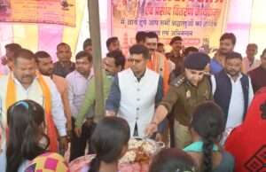 महाशिवरात्रि पर भारतभारी शिव मंदिर की सुरक्षा व्यवस्था का जायजा