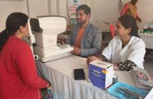 ज्वाला देवी गंगापुरी में 208 छात्रों का हुआ स्वास्थ्य परीक्षण