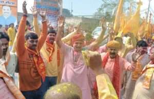 बढ़नी व कृष्णानगर में उमड़ा श्रद्धा का सैलाब, निशान यात्रा में झूमे श्याम भक्त