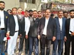 रामपुर जनपद के अधिवक्ता फारूख हत्याकांड के विरोध में डीबीए का प्रदर्शन, गिरफ्तारी की मांग