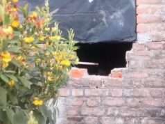 पक्की दीवार काट कर अज्ञात चोरों ने की चोरी खीरी के ढेरहन गांव में बीती रात को हुई वारदात