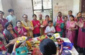 सनशाइन क्लब ने शिवपूजन एवं रुद्राभिषेक का किया आयोजन