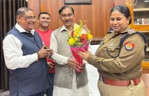 नवागत एसपी से व्यापार मंडल के पदाधिकारियों ने की शिष्टाचार मुलाकात