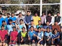 सीएमपी डिग्री कॉलेज को वॉलीबाल में दोहरा खिताब