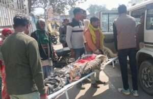 धान कुटाई के दौरान पालेशर मशीन की चपेट में आया युवक, हालत गंभीर