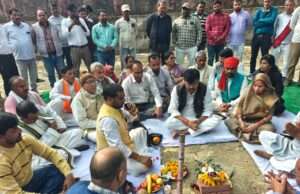 विधायक ने पेयजल योजना के निर्माण कार्य का किया भूमि पूजन