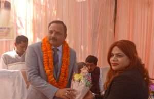 मौनी स्वामी इंटर कॉलेज में न्यायमूर्ति जयकृष्ण उपाध्याय का हुआ स्वागत