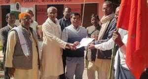 उत्तर प्रदेश किसान सभा ने राष्ट्रपति को संबोधित सौंपा विज्ञापन