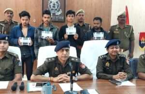 अदलहाट पुलिस ने ट्रैक्टर-ट्रॉली चोर गैंग के चार शातिर अभियुक्तों को धर-दबोचा