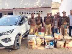 जिगना पुलिस ने 16 लाख की अवैध अंग्रेजी शराब के साथ एक तस्कर को किया गिरफ्तार